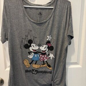 Gray Walt Disney World Mickey and Minnie T-Shirt